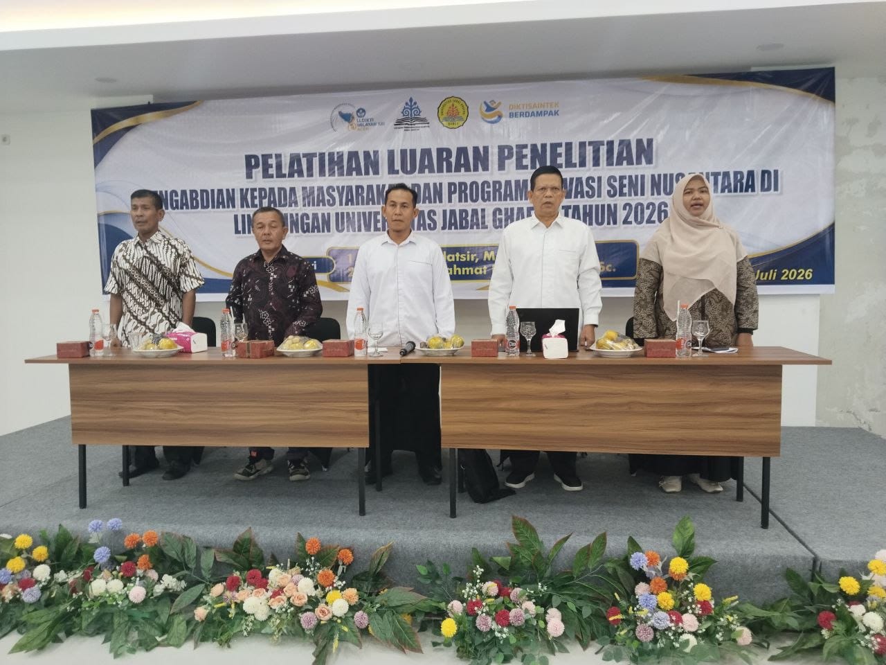 UNIVERSITAS JABAL GHAFUR PERKUAT BUDAYA RISET MELALUI PELATIHAN LUARAN PENELITIAN, PENGABDIAN, DAN INOVASI SENI